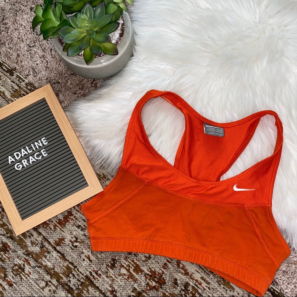 Old School Nike Orange Sports Bra